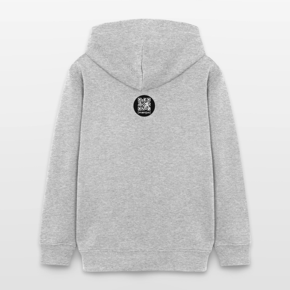 MNJS TEENS Bio-Hoodie mit WELCOME TO THE JUNGLE PRINT - Grau meliert