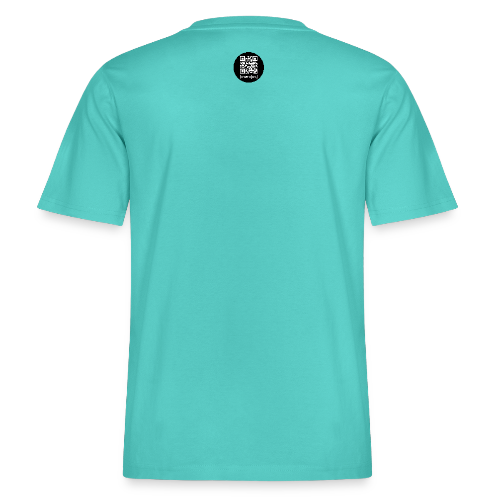 Unisex Bio-T-Shirt mit KEEP CALM PRINT - Poolblau