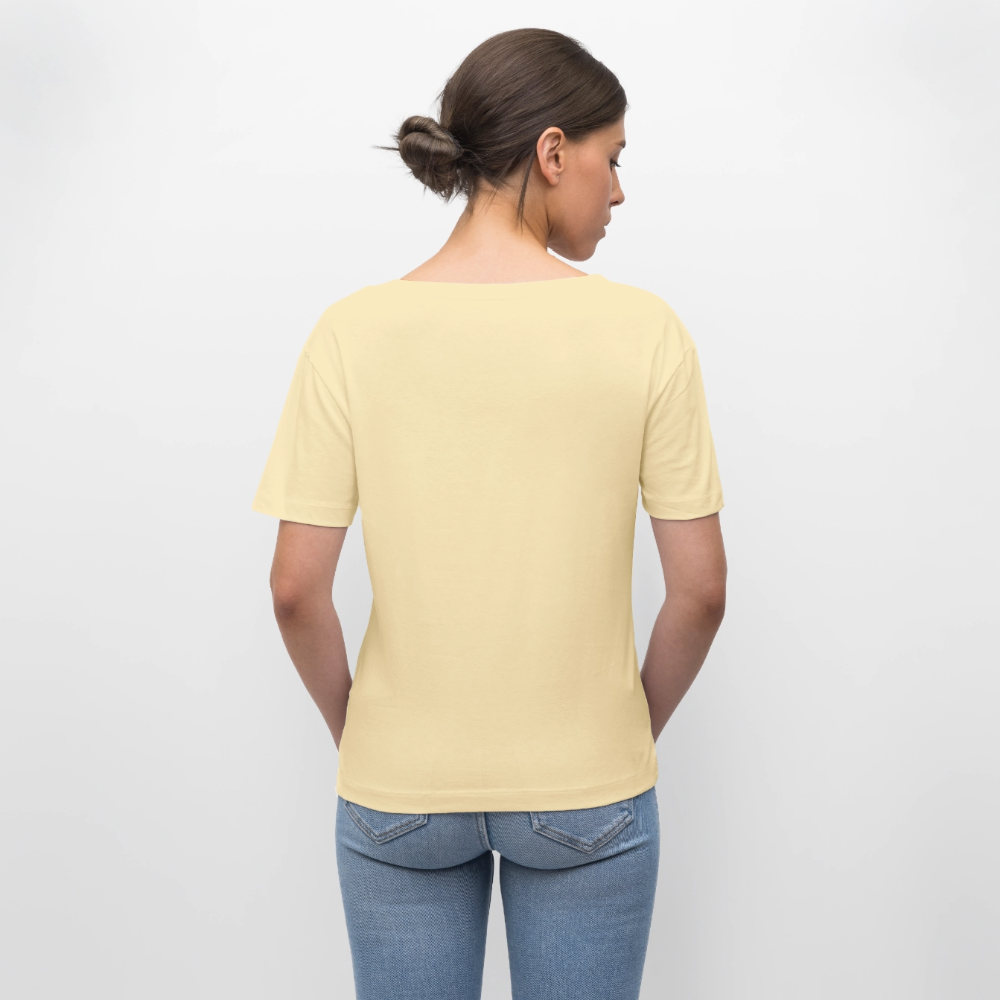 Frauen T-Shirt mit MONKEYPRINT - Creme