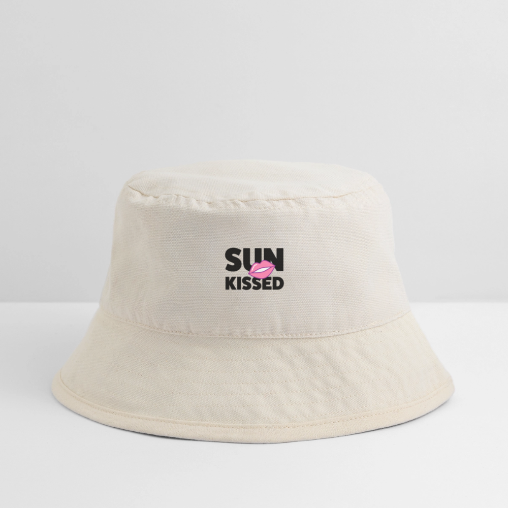 Bucket Hat mit SUN KISSED PRINT - Naturweiß