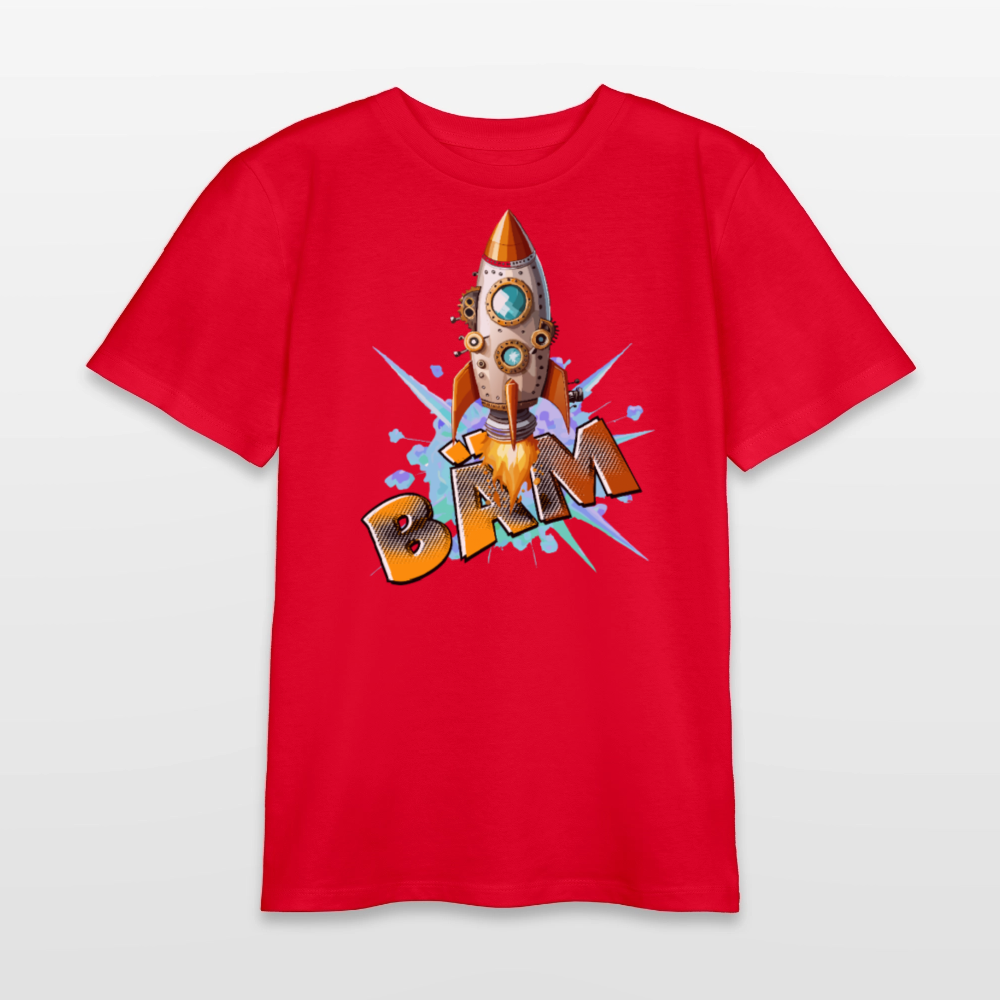 MNJS TEENS Bio T-Shirt mit BÄM PRINT - Rot