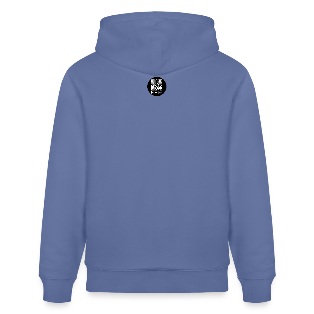 Unisex Bio-Hoodie mit KEEP CALM PRINT - Blau