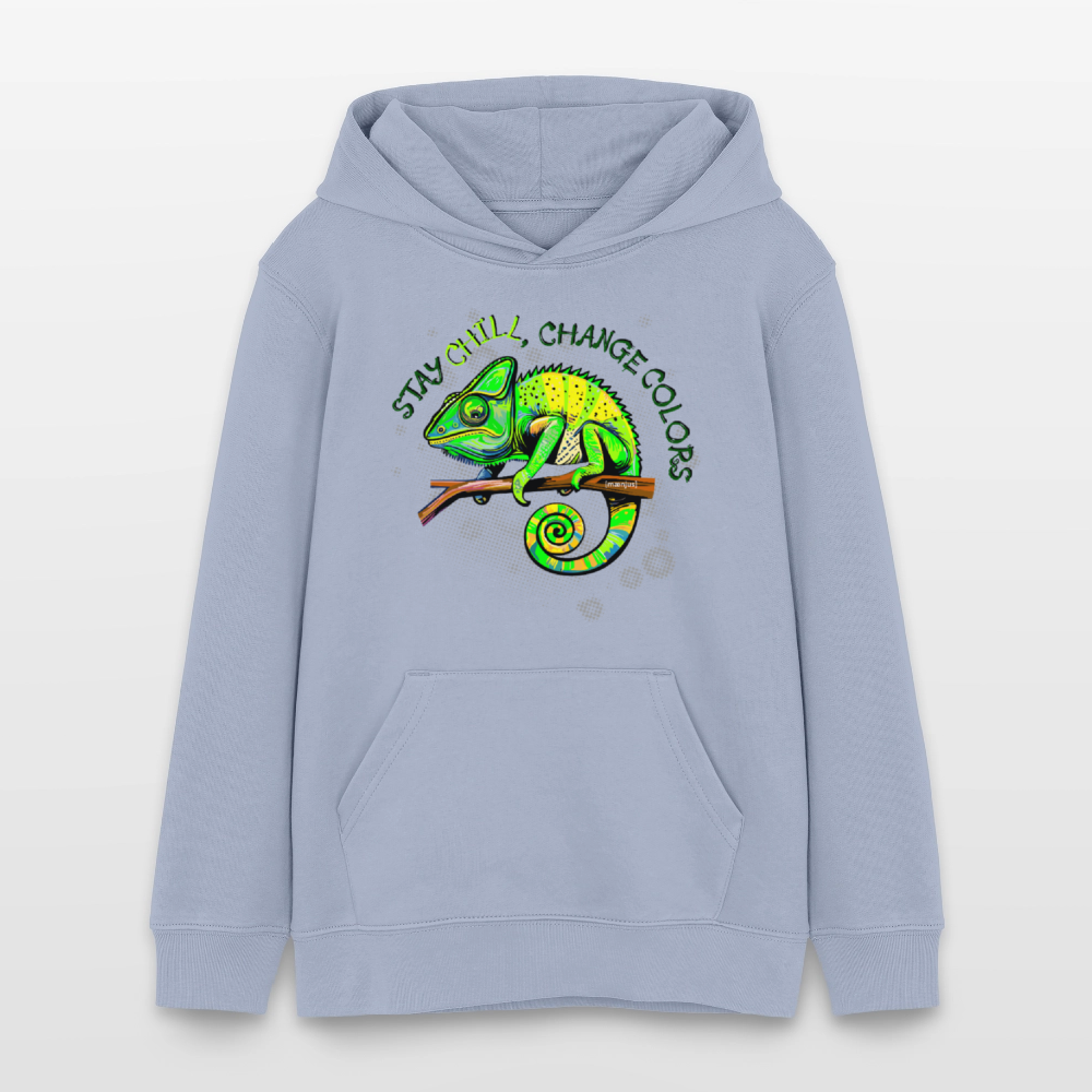 MNJS TEENS Bio-Hoodie mit STAY CHILL CHANGE COLORS PRINT - Lavendel-Violett