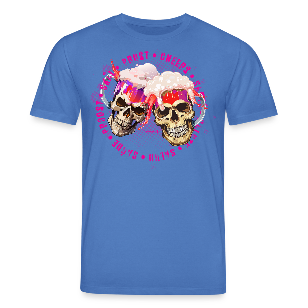 Unisex Bio-T-Shirt mit OKTOBERFEST SKULL GIRL PRINT - Achtsames Blau