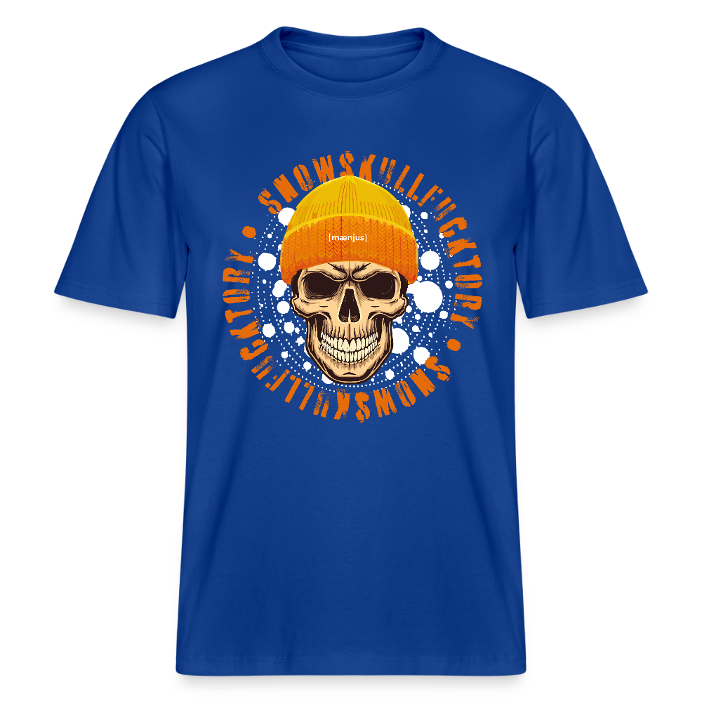 Unisex Bio-T-Shirt mit SNOWSKULL FUCKTORY PRINT - Dunkelblau
