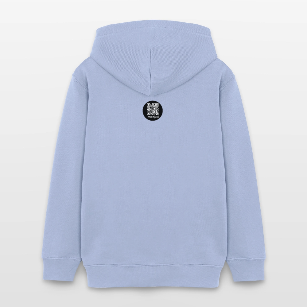 MNJS TEENS Bio-Hoodie mit MONKEY IN LOVE PRINT - Sky