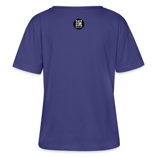 Frauen T-Shirt mit FEUERHERZ LILA PRINT - Dämmerung