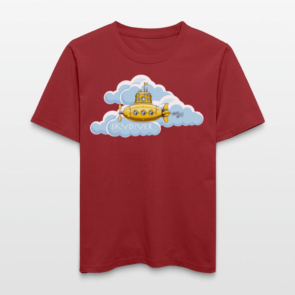 Unisex Bio-T-Shirt mit SKYDIVER PRINT - Erdrot