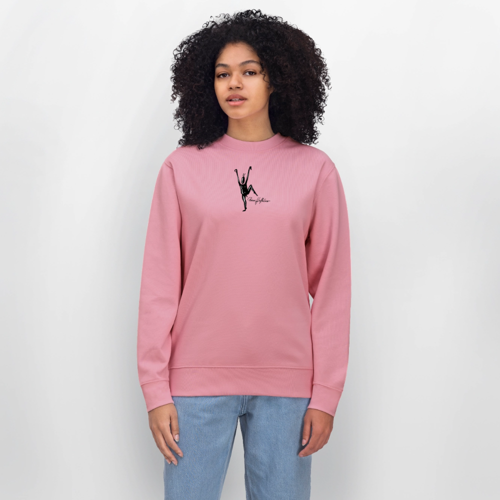 Unisex Bio-Sweatshirt mit TUSCHEMÄNNCHEN PRINT - Lila Traum