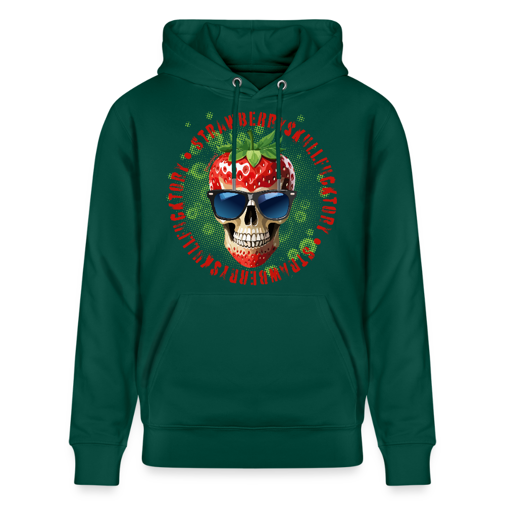 Unisex Hoodie mit STRAWBERRY SKULL PRINT - Forest