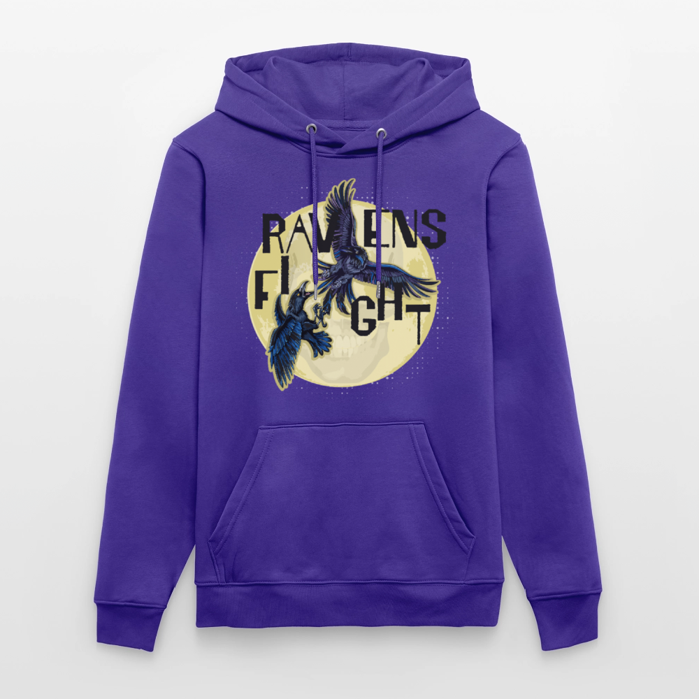 Unisex Hoodie mit RAVENS FIGHT PRINT - Purple Love 