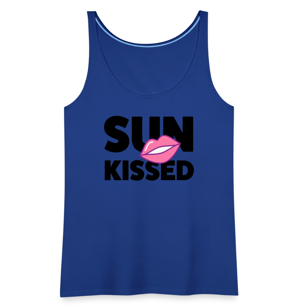 Frauen Premium Tank Top mit SUN KISSED PRINT - Königsblau