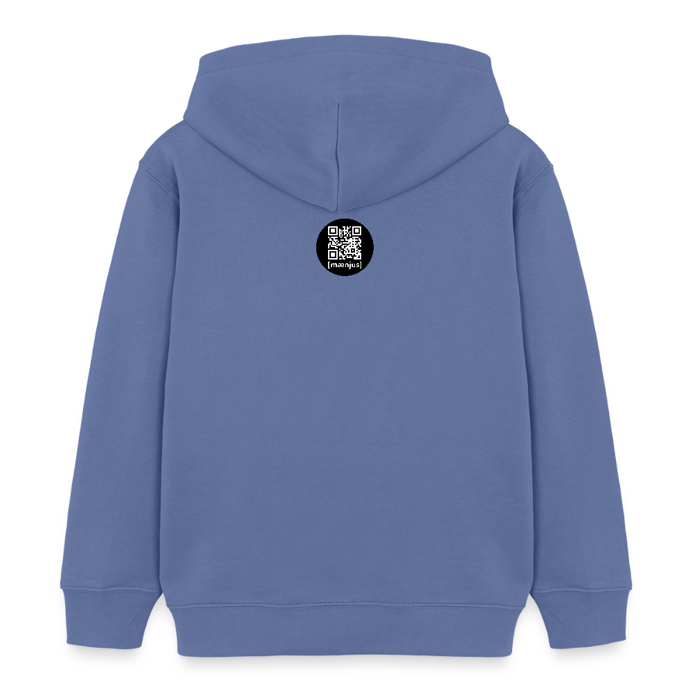 MNJS KIDS Bio-Hoodie mit DEEP FOREST GREEN TIGERRABBIT PRINT - Blau
