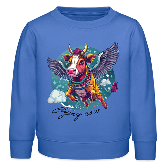 MNJS KIDS Mini Changer Bio Sweatshirt mit FLYING COW PRINT - carolina Blue