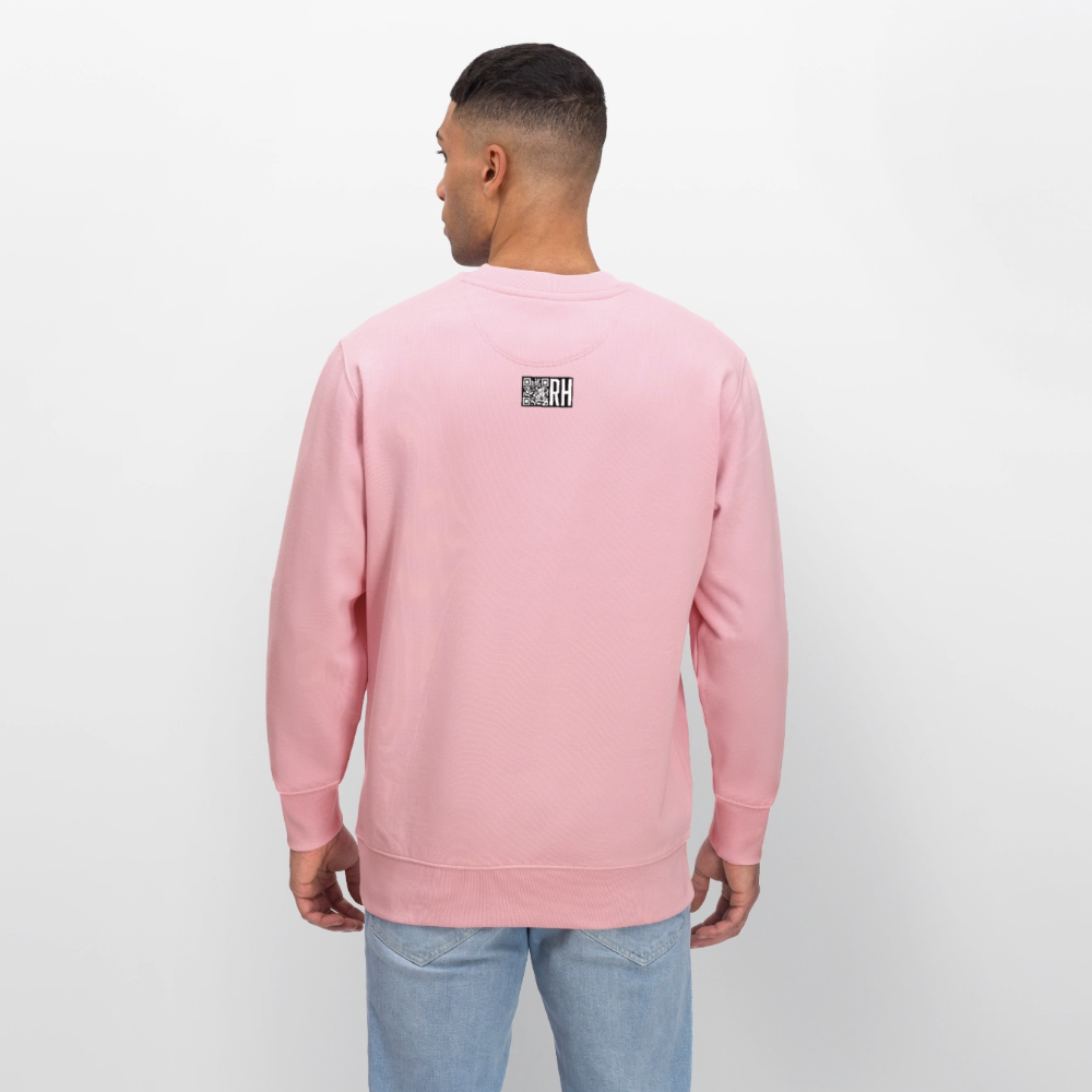 Unisex Bio-Sweatshirt mit ICE ICE BABY PRINT - Hellrosa