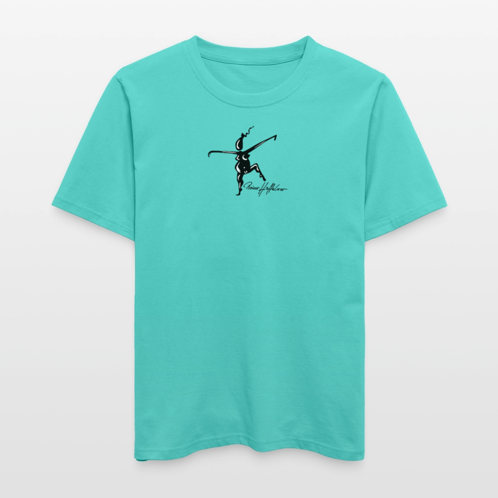 Unisex Bio-T-Shirt mit TUSCHEWEIBCHEN PRINT - Poolblau