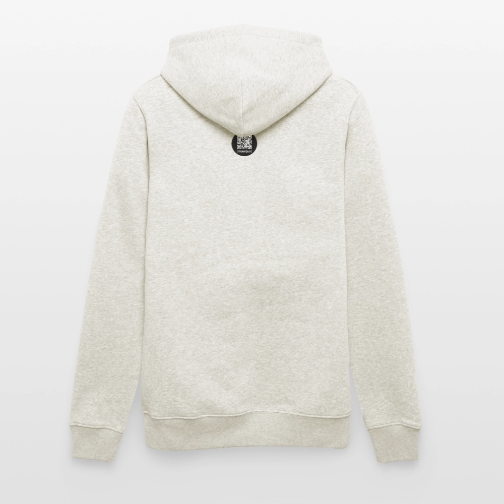 Unisex Bio-Hoodie mit KEEP CALM PRINT - Beige meliert