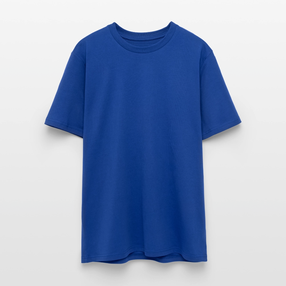 Unisex Bio-T-Shirt mit Flying Cow Print Rückseite - Dunkelblau