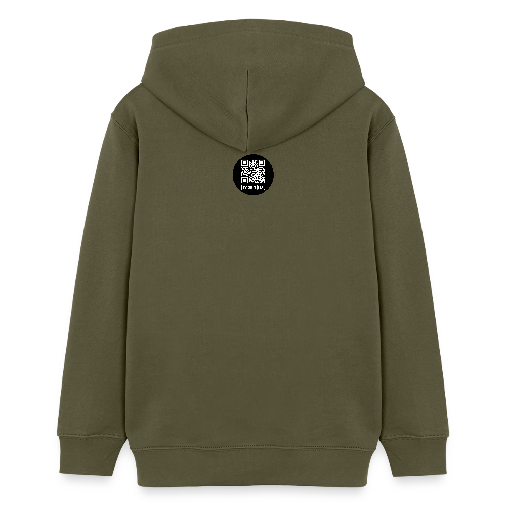 MNJS TEENS Bio-Hoodie mit WELCOME TO THE JUNGLE PRINT - Khaki