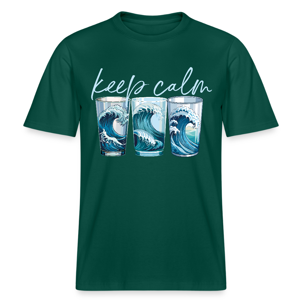 Unisex Bio-T-Shirt mit KEEP CALM PRINT - Forest