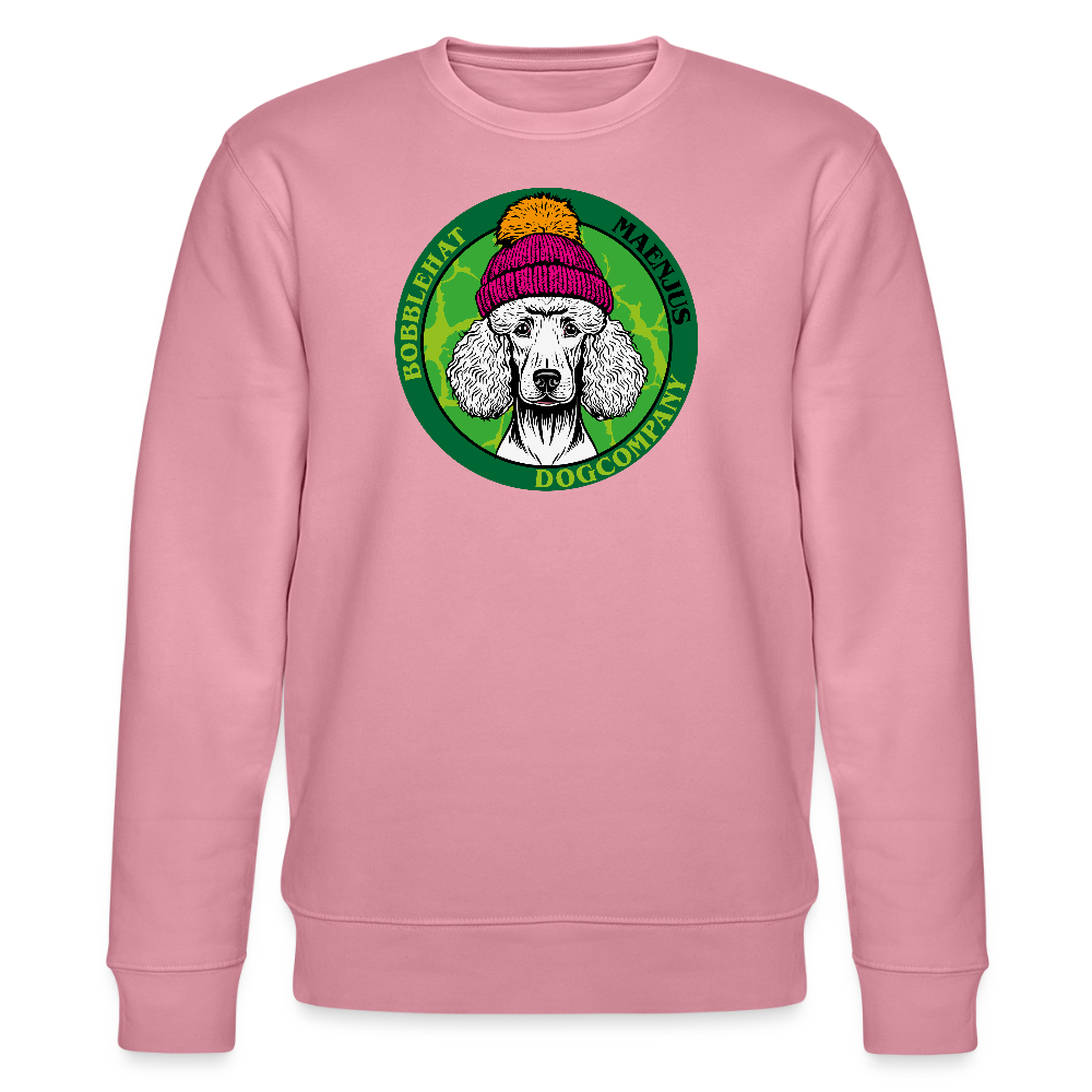 Unisex Bio-Sweatshirt mit BOBBLEHAT DOGCOMPANY PRINT - Lila Traum