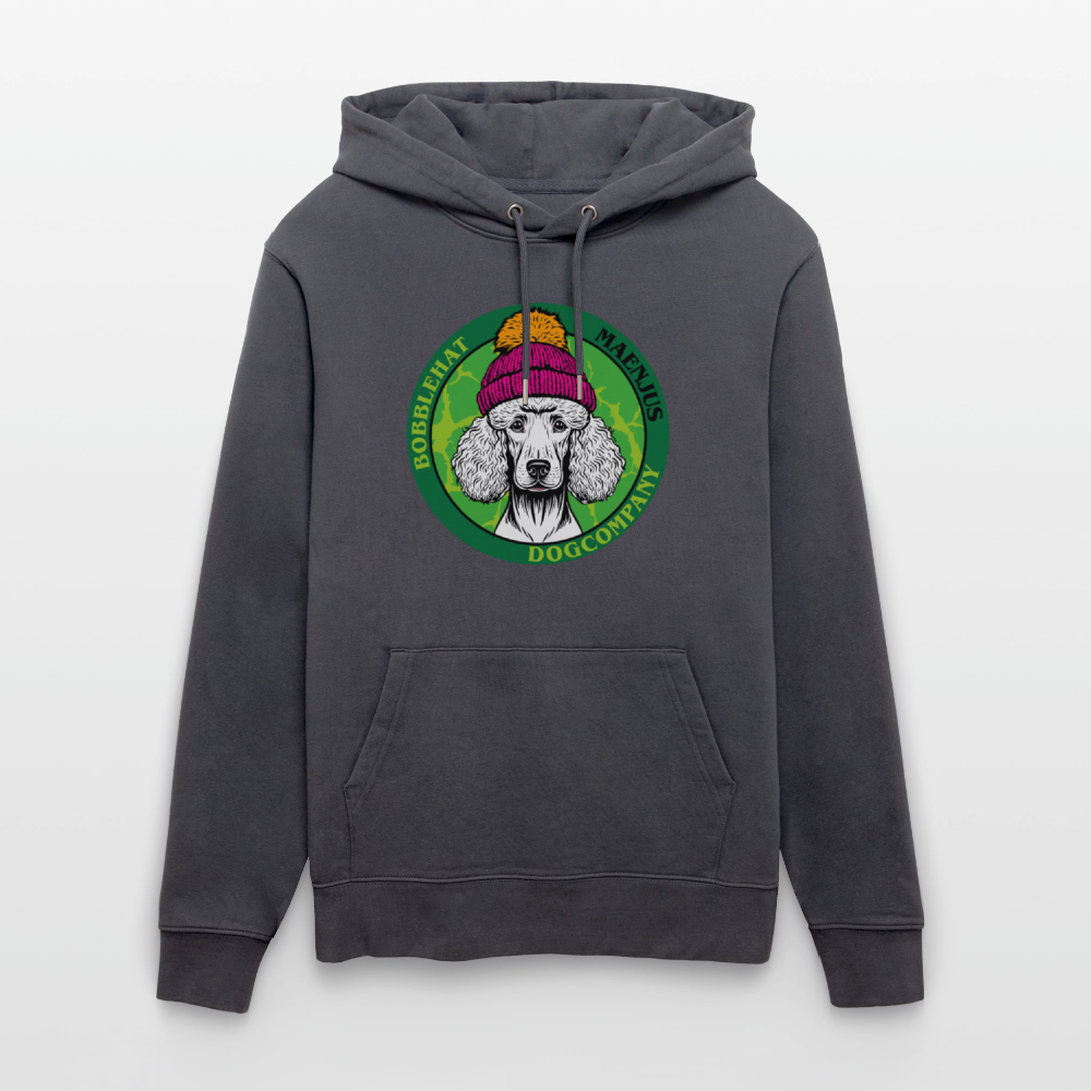 SUnisex Bio-Hoodie mit BOBBLEHAT DOGCOMPANY PRINT - Indigoblau