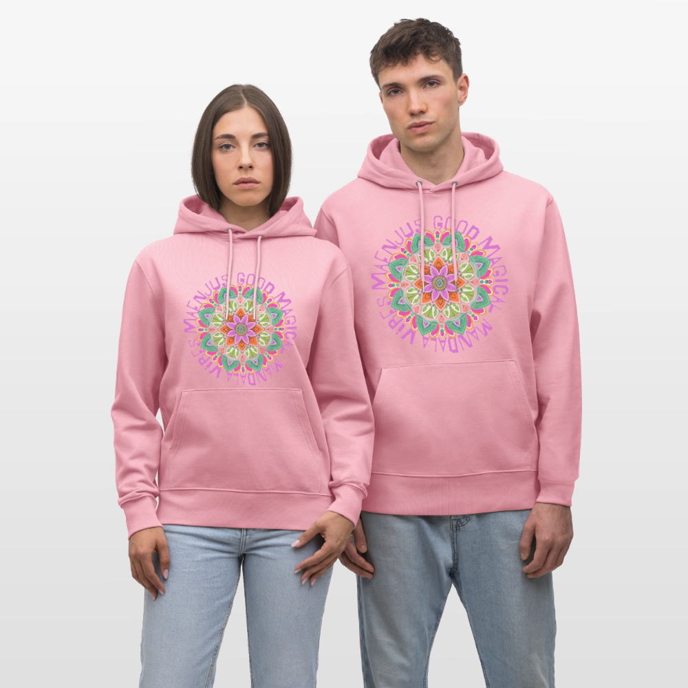 Unisex Bio-Hoodie mit MANDALA VIBES PRINT - Lila Traum