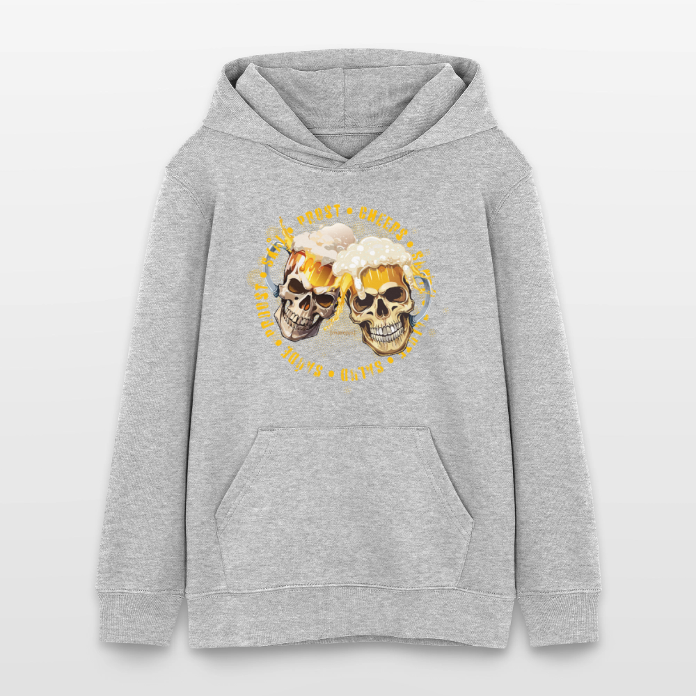 Teens Bio-Hoodie mit OKTOBERFEST EDITION BOYS PRINT - Grau meliert