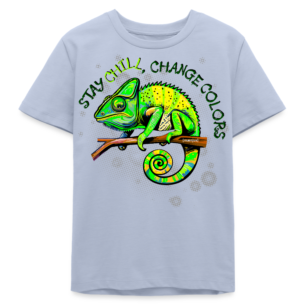 MNJS TEENS Bio T-Shirt mit CAMAELEON PRINT - Lavendel-Violett