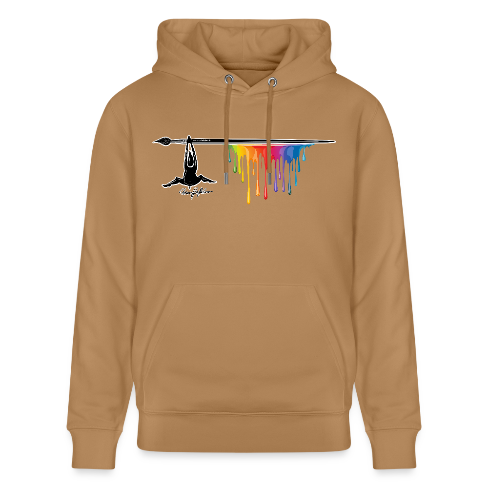 Unisex Hoodie mit TUSCHEMÄNNCHEN PRINT - Karamell 