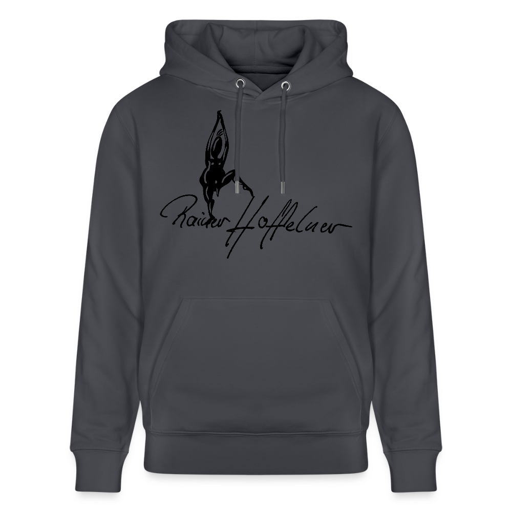 Unisex Bio-Hoodie mit TUSCHEMÄNNCHEN PRINT - Indigoblau