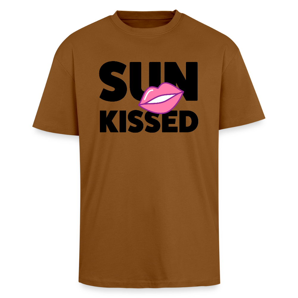 Heavy Oversize T-Shirt mit SUN KISSED PRINT - Toffee