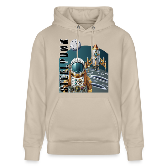 Unisex Hoodie mit STEELPUNK PRINT - Beige
