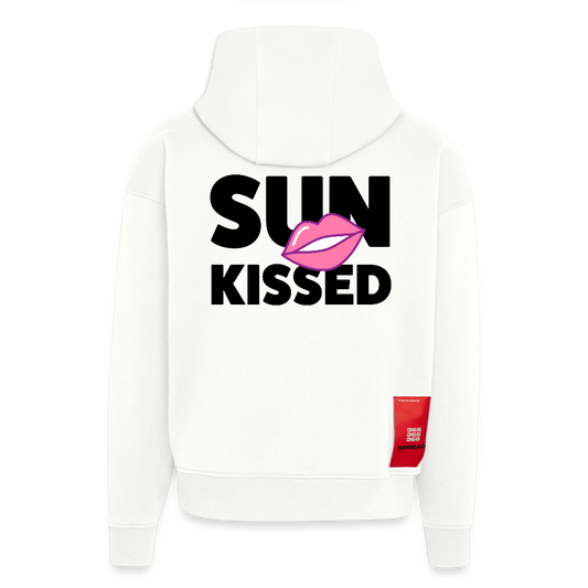 Heavyweight Oversized Organic Hoodie mit SUN KISSED PRINT - OFF WHITE