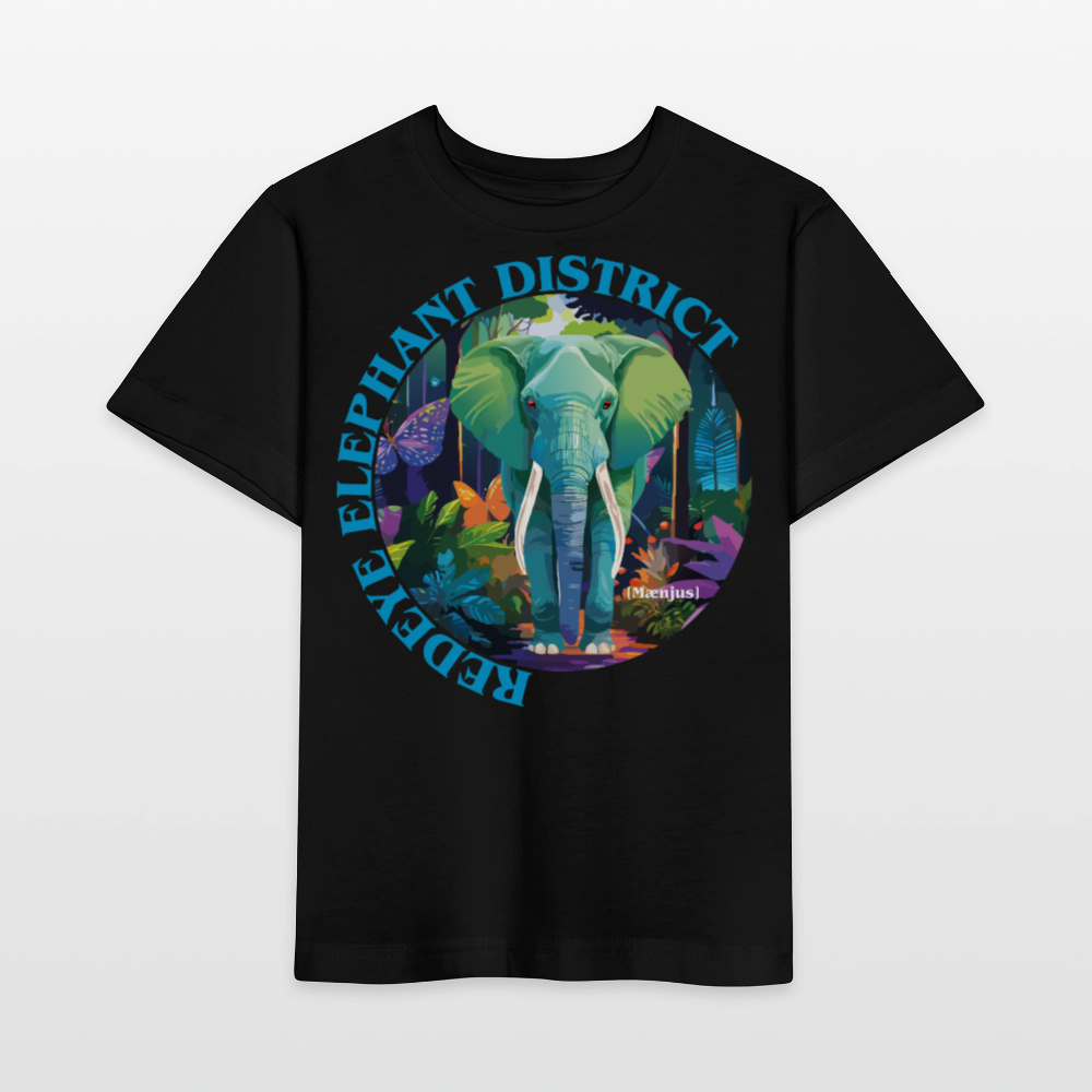 MNJS KIDS T-Shirt mit REDEYE ELEPHANT DISTRICT PRINT - Schwarz