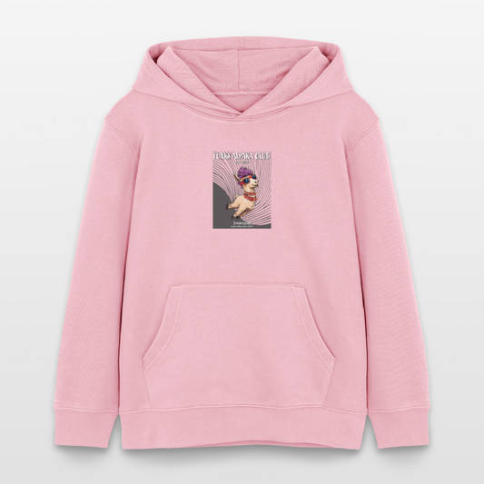 MNJS KIDS Bio-Hoodie mit FUNKY ALPAKA CLUB PRINT - Hellrosa