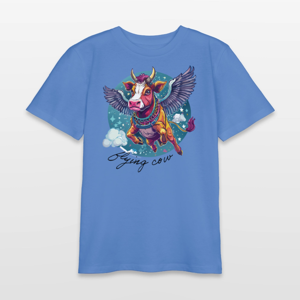 MNJS TEENS Bio T-Shirt mit FLYING COW PRINT - Blau