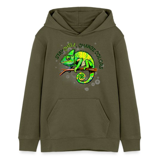 MNJS TEENS Bio-Hoodie mit CAMAELEON PRINT - Khaki