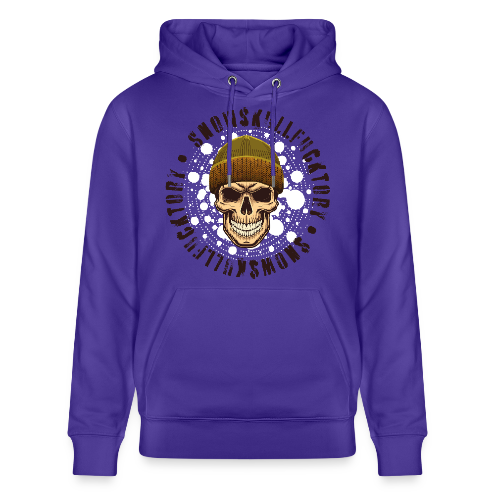 Unisex Hoodie mit SNOWSKULL PRINT - Purple Love 