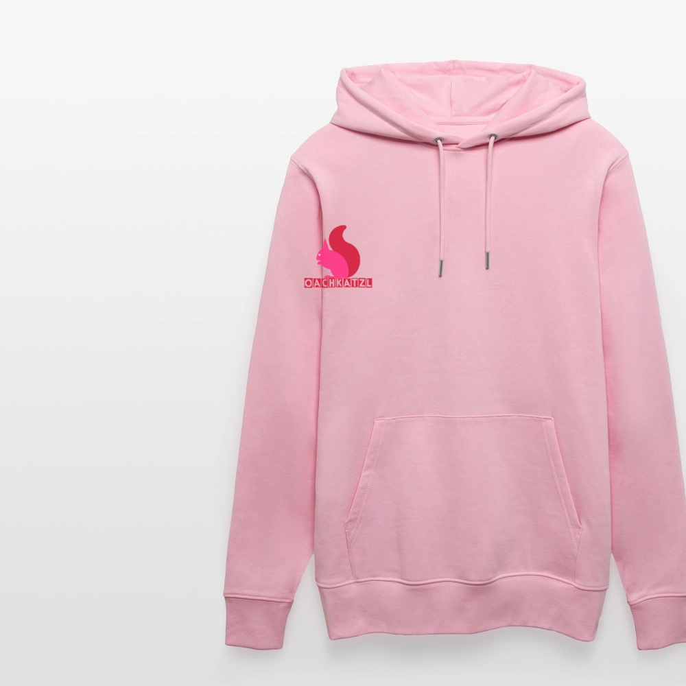 Unisex Bio-Hoodie mit OACHKATZL PRINT - Hellrosa
