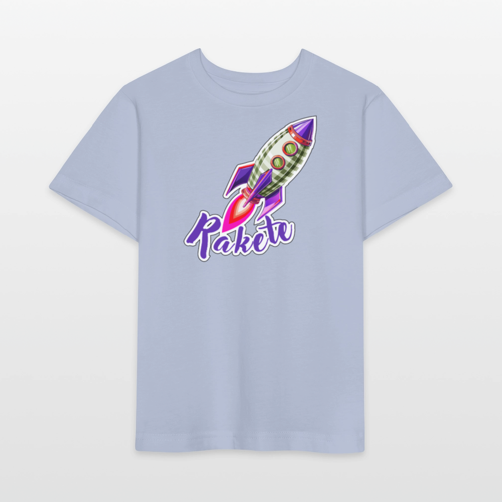 MNJS KIDS Bio T-Shirt mit RAKETE PRINT - Lavendel-Violett