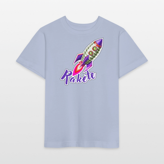 MNJS KIDS Bio T-Shirt mit RAKETE PRINT - Lavendel-Violett