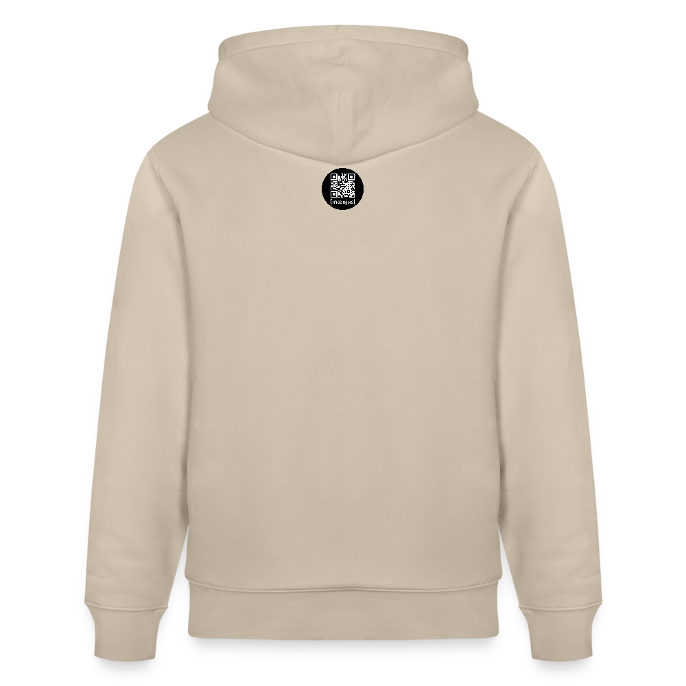 Unisex Bio-Hoodie mit KEEP CALM PRINT - Beige