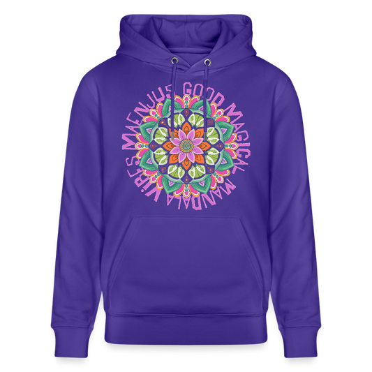 Unisex Bio-Hoodie mit MANDALA VIBES PRINT - Purple Love 