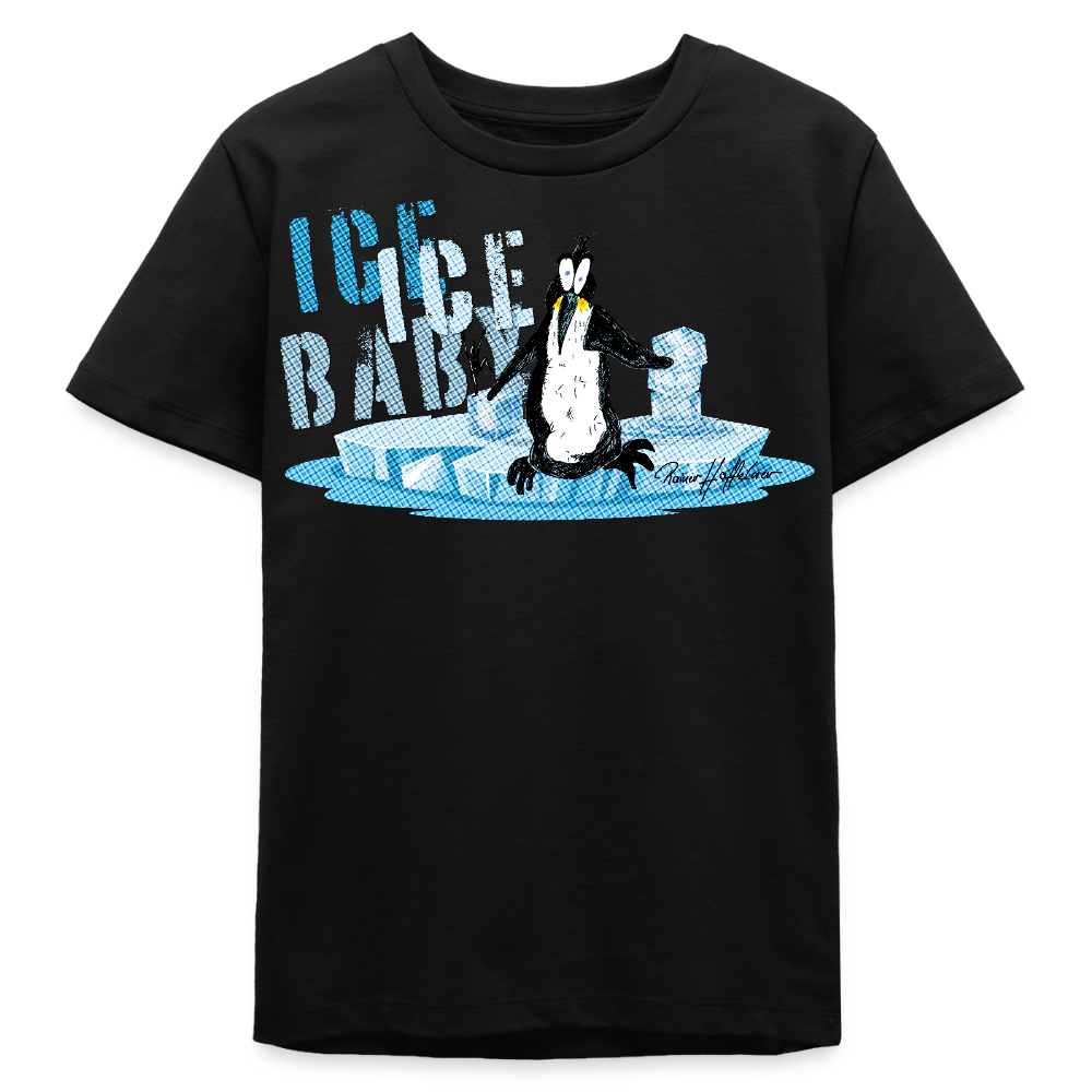 MNJS TEENS Bio T-Shirt mit ICE ICE BABY PRINT - Schwarz