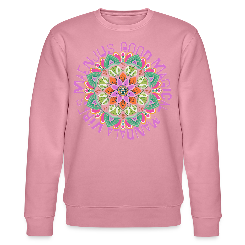 Unisex Bio-Sweatshirt mit MANDALA VIBES PRINT - Lila Traum