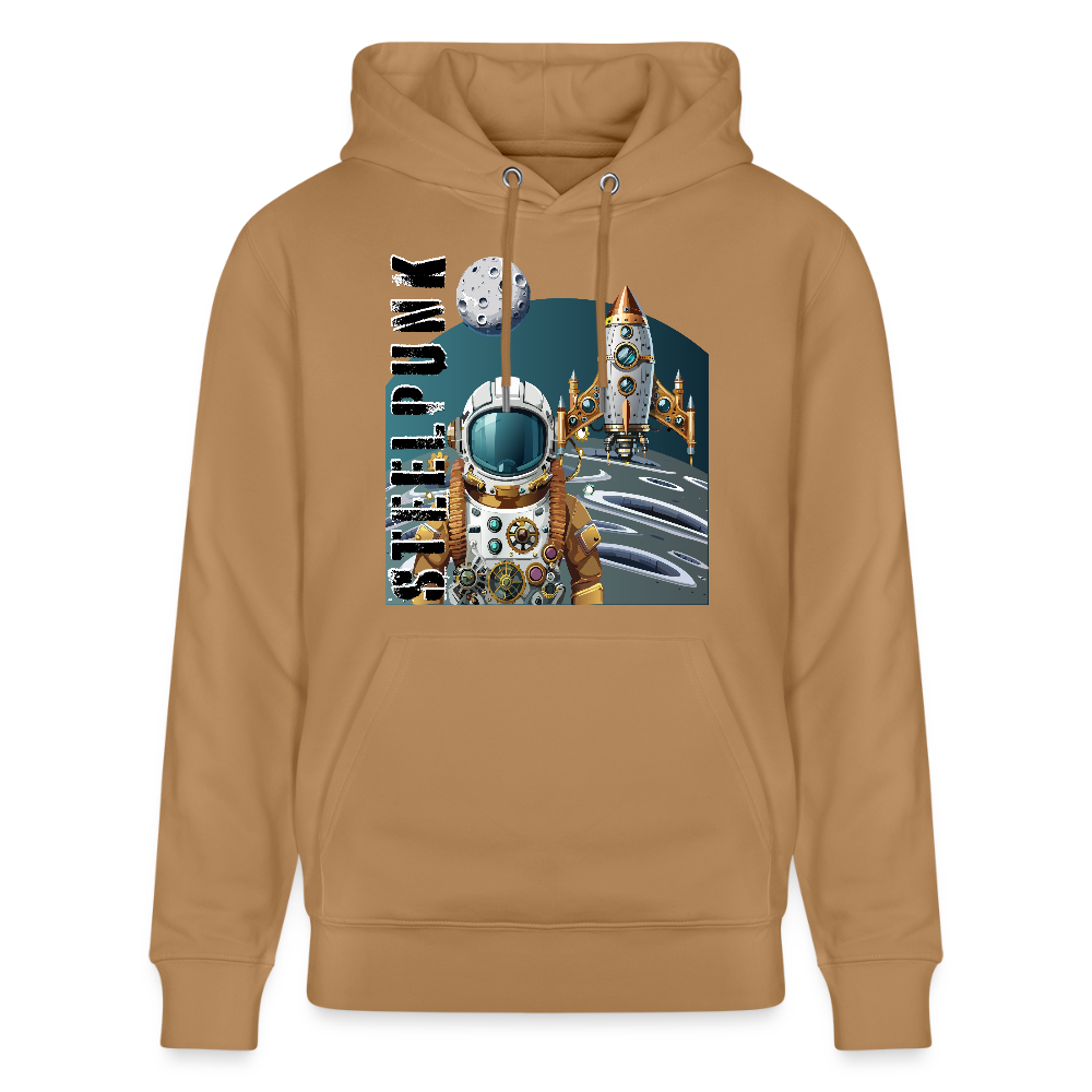 Unisex Hoodie mit STEELPUNK PRINT - Karamell 
