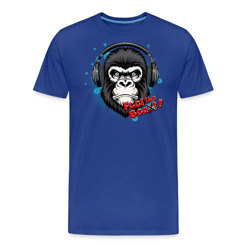 Männer Premium T-Shirt mit FEEL THE BEA(S)T PRINT - Königsblau