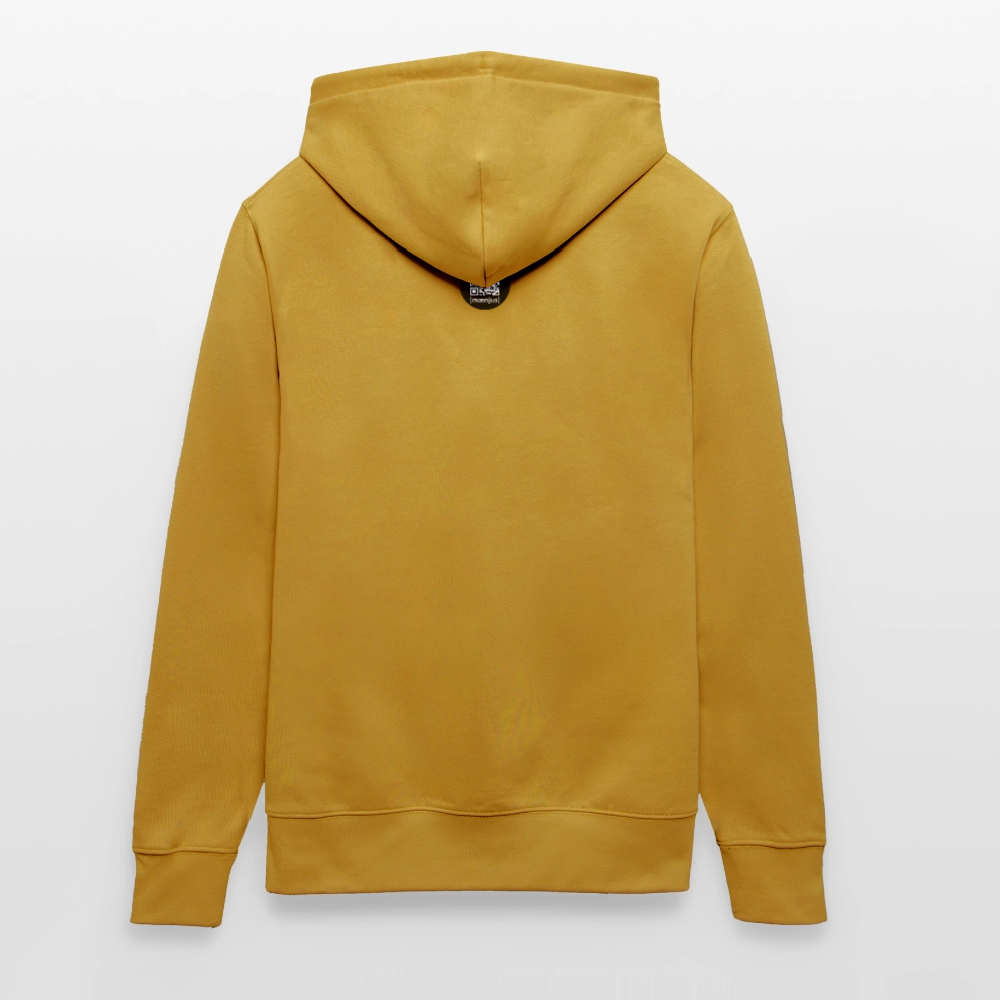 Unisex Bio-Hoodie mit YELLOW SUBMARINE PRODUCTION PRINT - Ocker
