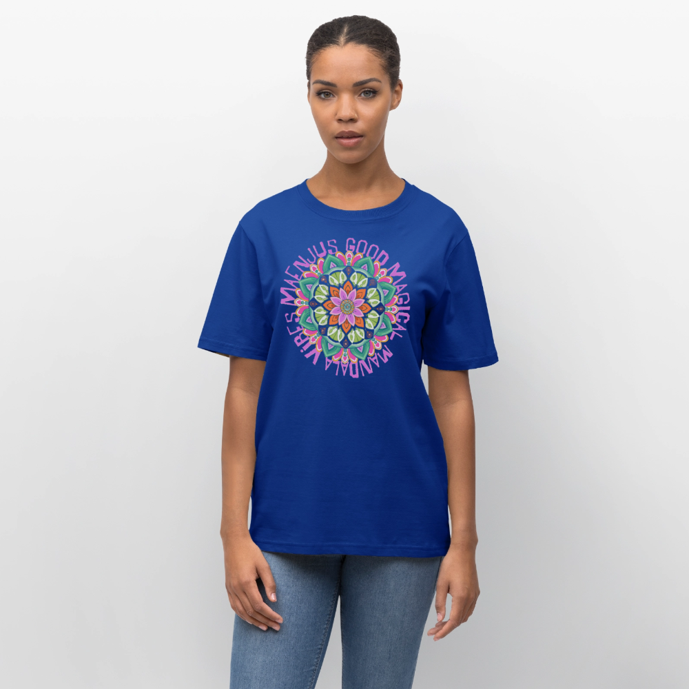 Unisex Bio-T-Shirt mit MANDALA VIBES PRINT - Dunkelblau